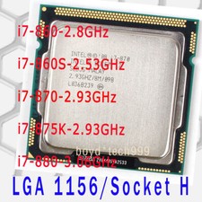 Processore CPU Intel Core i7 i7-860 i7-860S i7-870 i7-875K i7-880 LGA 1156/H