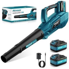 Soffiatore senza fili 850W, vento 180 km/h, batteria 18V/5200mAh, 2 ugelli