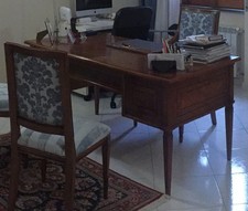 Scrivania Sedia Studio Bontempi Legno Noce Poltrona Scrittoio Salone Casa Milano