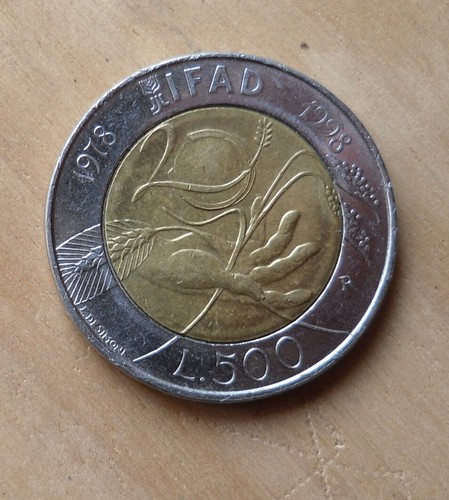 500 lire del - lire, 1998