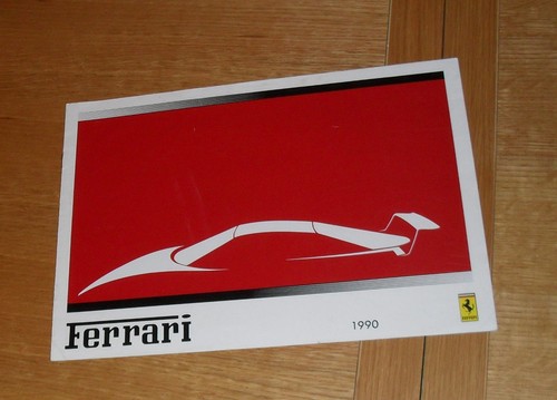 Brochure ferrari 1989 - brochure, 1989-1990