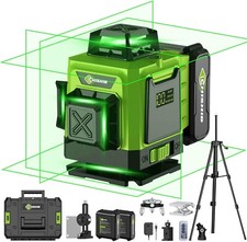 Laser Level 360 Autolivellante con Treppiede con Batterie 2x4800mAh,Custodia Durevole