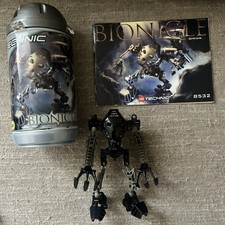 LEGO Bionicle Toa Onua Mata 8532 con Manuale e Bidone Maschera Kanohi Mata Nui A