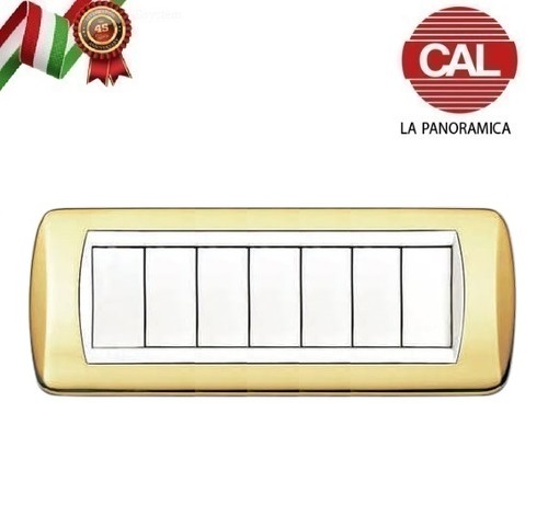 Placca ottone lucido serie - 7p,