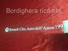 RENAULT CLIO 1.8 16V 1991 MK1 ADESIVO SCRITTA LUNOTTO AUTO DELL'ANNO STICKERS 