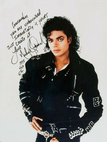 Michael jackson autografo - jackson,