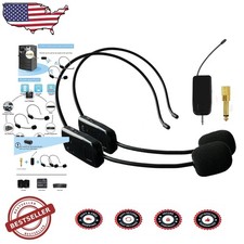 Sistema Microfonico Cuffie Wireless Doppio Easy Setup per Fitness e Public Speaking