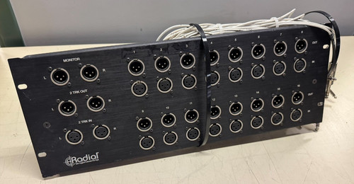 Pannello patchbay audio - i/o,