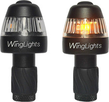 Winglights 360 Fixed Lampeggianti per Bici E Monopattino Elettrico | Bianco E Ro