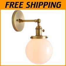 Hand Blown Globe Wall Sconce