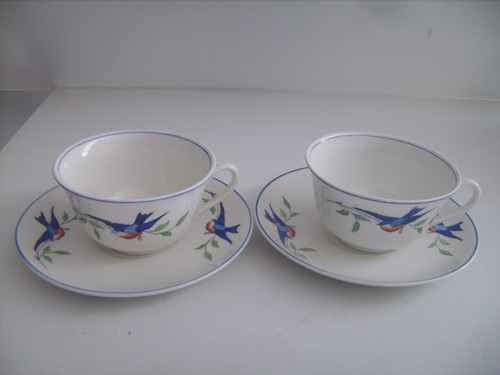 Duo tasses sous en - 2, tasses+sous-tasses