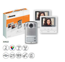 KIT VIDEOCIFOTONICO BIFAMILIARE CLASSE 2000 + V16B SOST 365521 - BTICINO 364622