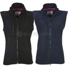 GILET SMANICATO IN PILE ZIP