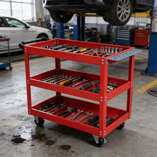 Carrello portautensili rosso - , 3