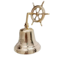 Brass Ship Wheel Bell