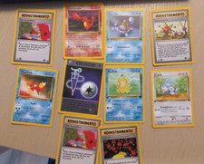 Lotto 10 Carte Pokemon Vintage Prima Edizione Set Team Rocket - Squirtle, Charme
