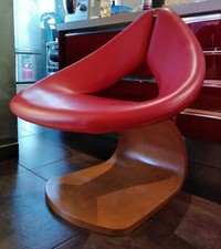 Coppia Poltroncine In Pelle e legno (h 85)