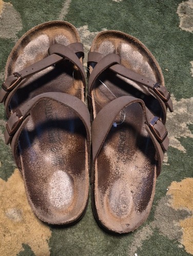 Birkenstock brown two - birkenstock, two-strap