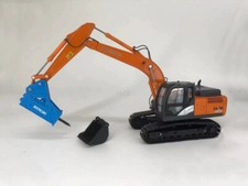 per HITACHI per escavatore ZX200-5A + martello schiacciamento camion 1:50 modello pre-costruito