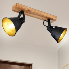 Vintage legno lampada - lampada, da
