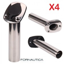 4 X PORTACANNE INCASSO INOX