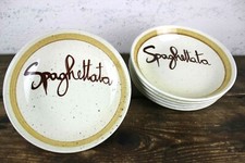 Set 6 Piatto Fondo in Ceramica PRIMULA decorato a mano MADE IN ITALY Spaghettata