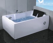 Vasca idromassaggio 185x120 angolare 2 posti cromoterapia radio miscelatore |25