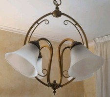 Lampadario In Ottone E