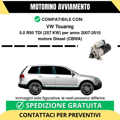 Motorino avviamento touareg - motorino,