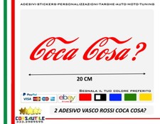 2X ADESIVO VASCO ROSSI LOGO