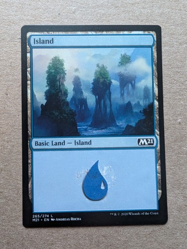 Mtg misprint isola palude - mtg, isola/palude