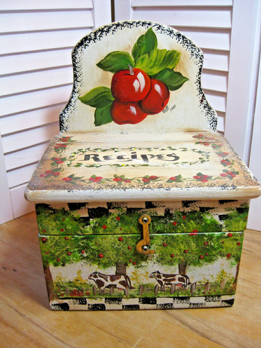 Ricettario vintage legno - in,