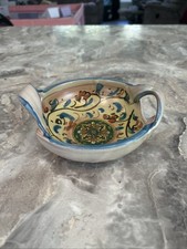 Signed Caltagirone Floral Bowl