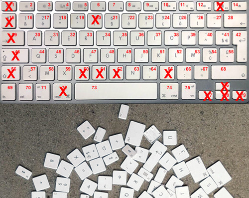 Touche clavier sans fil apple - touche,