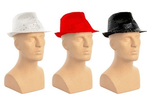 Cappello panama con lustrini - ,