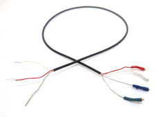 Cavo braccio giradischi HQ 2 canali, cavi schermati 400MM