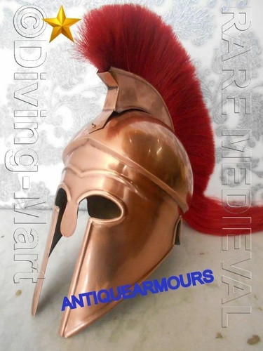 Antico elmo medievale greco