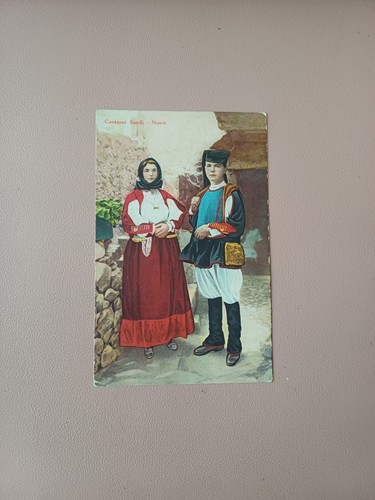 Cartolina costumi sardi - cartolina,
