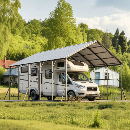 20x25x14ft metal carport - rv,