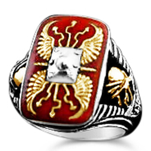 Anello uomo scudo romano - anello,