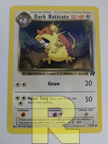 Dark raticate rocket 51 82 - dark,