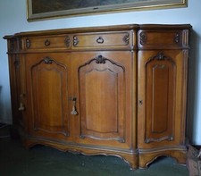 Mobile da sala soggiorno in legno chiaro antico anni '50