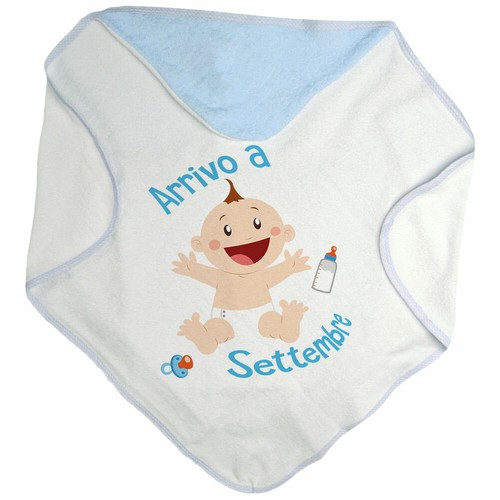 Accappatoio triangolo neonato
