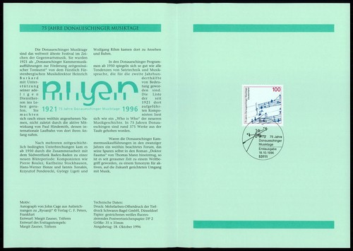 Folder postale tedesco - folder,