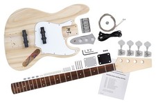 Basso Elettrico Chitarra 4 Corde Set Fatto a Casa Do it Yourself Kit Naturale