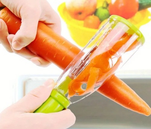 Pela verdure con contenitore - verdure,