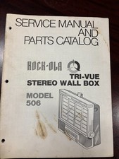 ORIGINALE-ROCK~OLA-TRI VUE STEREO WALL BOX-MODELLO 506-SERVICE MAN RICAMBI CAT-CABLAGGIO