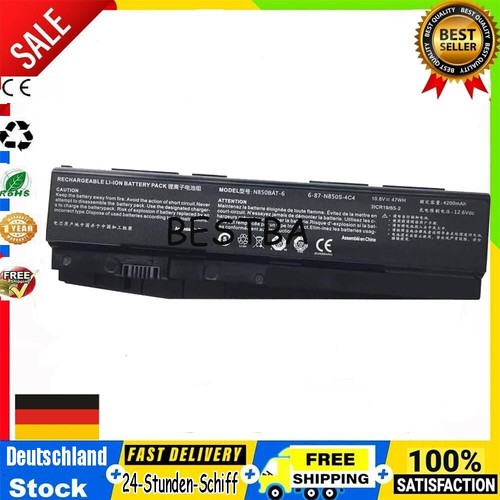 N850bat batteria per clevo - per,