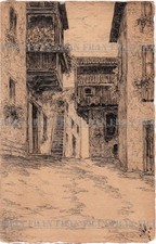 Cartolina 1916 Pieve di Livinallongo (PD). Disegnata A Mano. Croce Rossa. Rara.