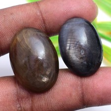 Lotto 2 pezzi cabochon ovale